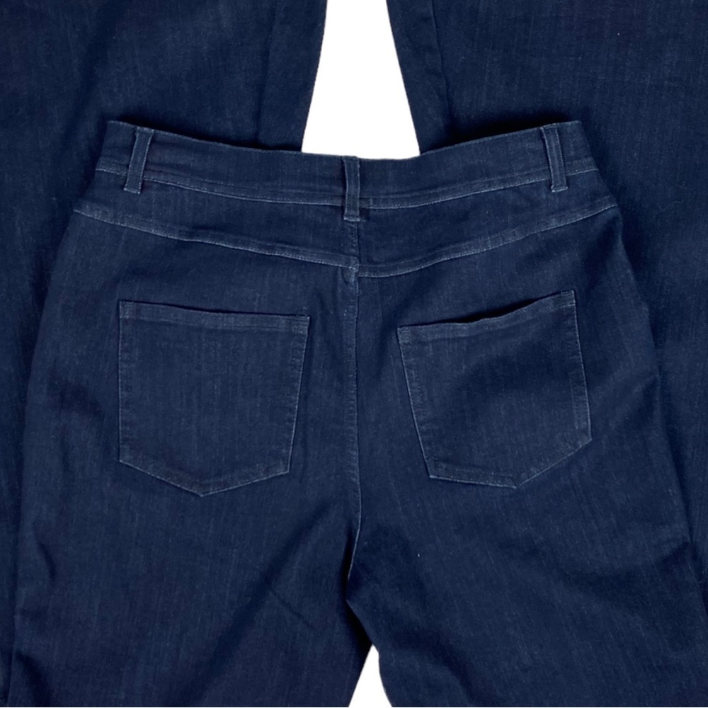 Haute Hippie Fit & Flare Bell Bottom Jeans in Dark Denim Wash - NEW - Picture 6 of 16